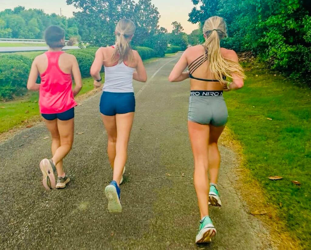 Running exercise.